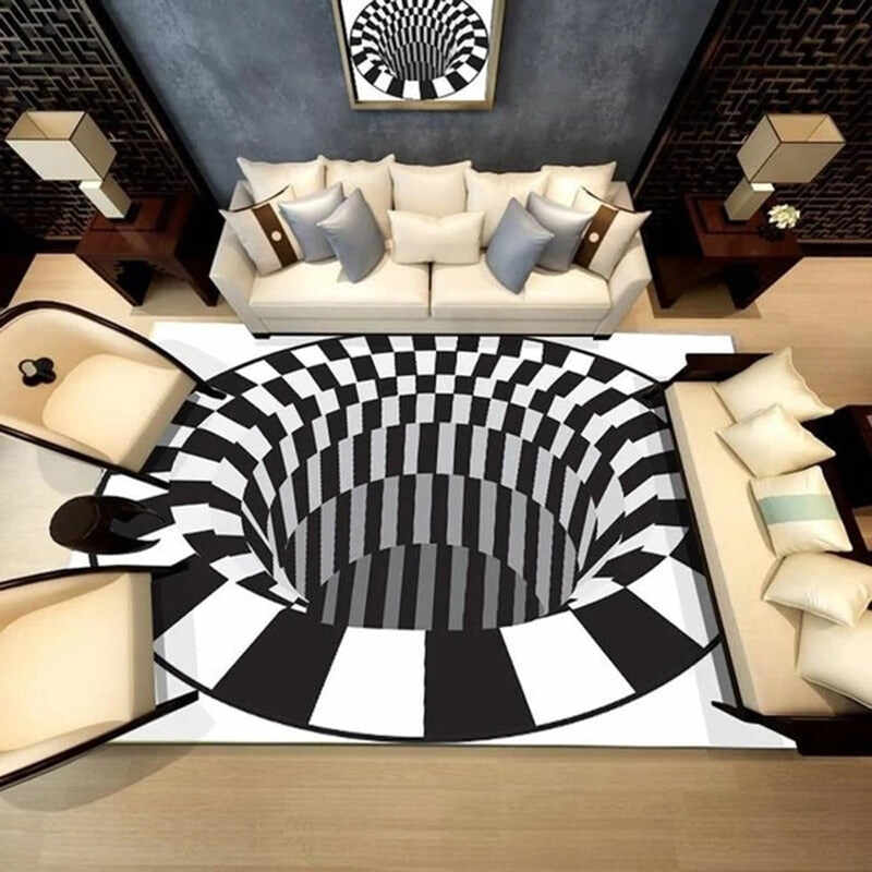 Vortex Illusion Rug 3D