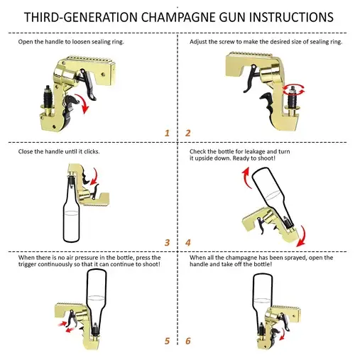 (💥summer sale 40% OFF)🍻Bar party beer champagne launch prop gun