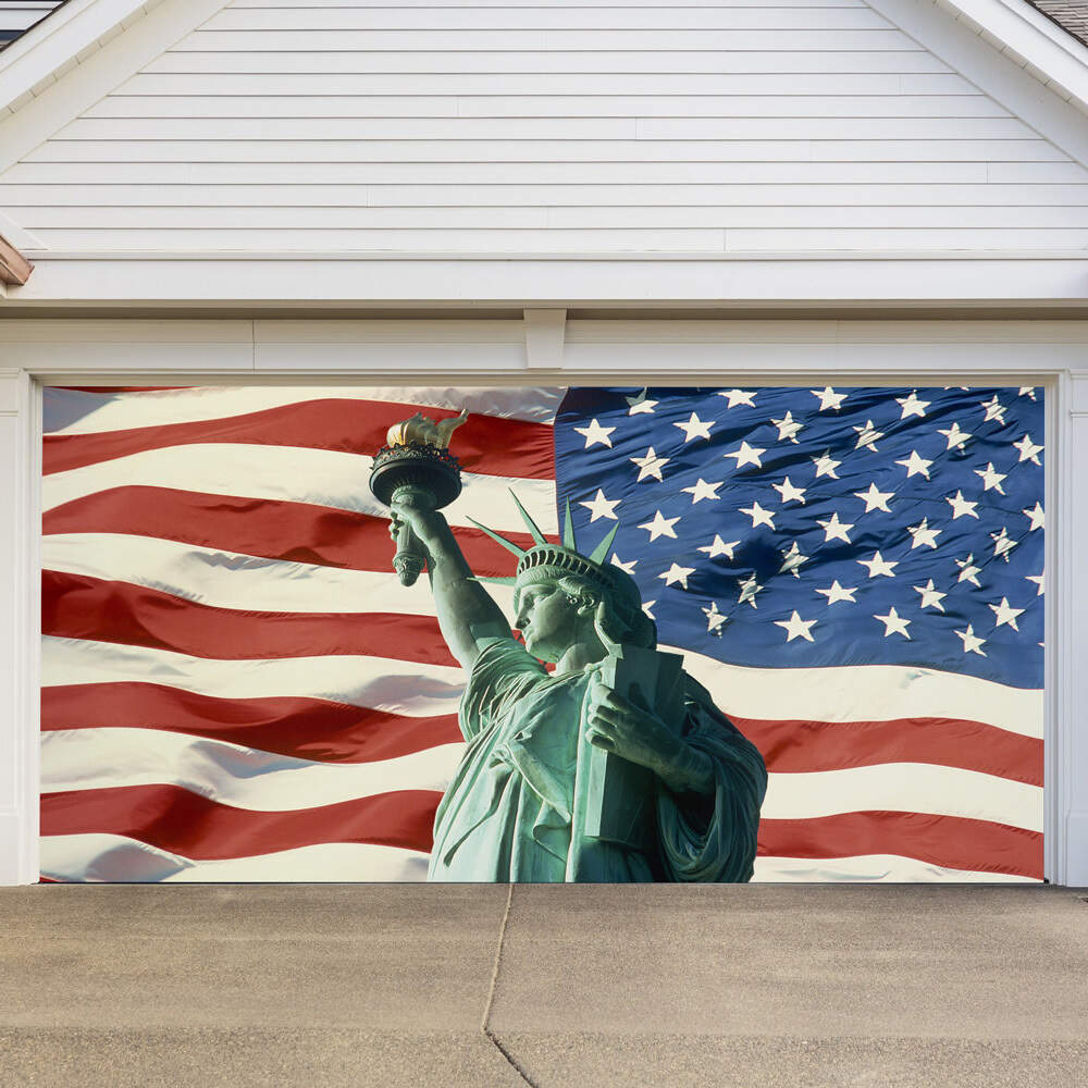 Patriotic Garage Door Mural