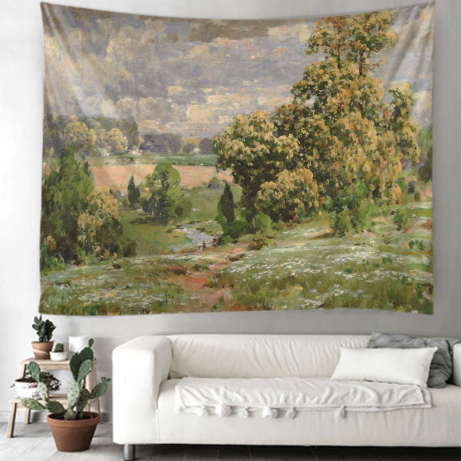 Oil Painting Forest Wall Tapestry Art Decor