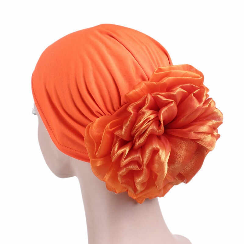 Woman Big Flower Turban Hair Accessories