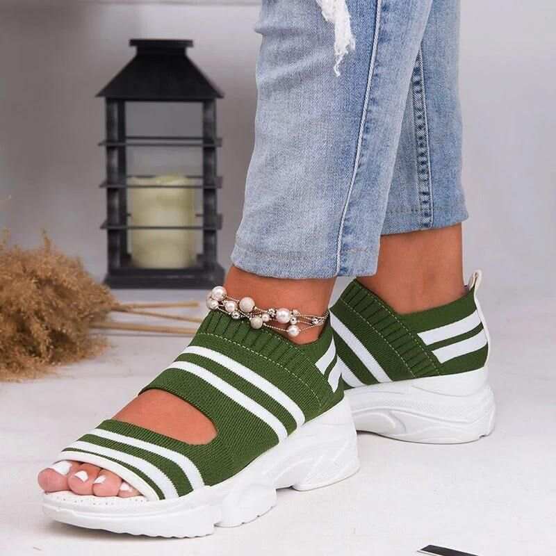 Casual Women Breathable Wedge Comfy Sandals - Fit All Width Foot Sandals