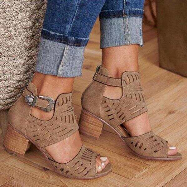 Women Adjustable Buckle Sandals