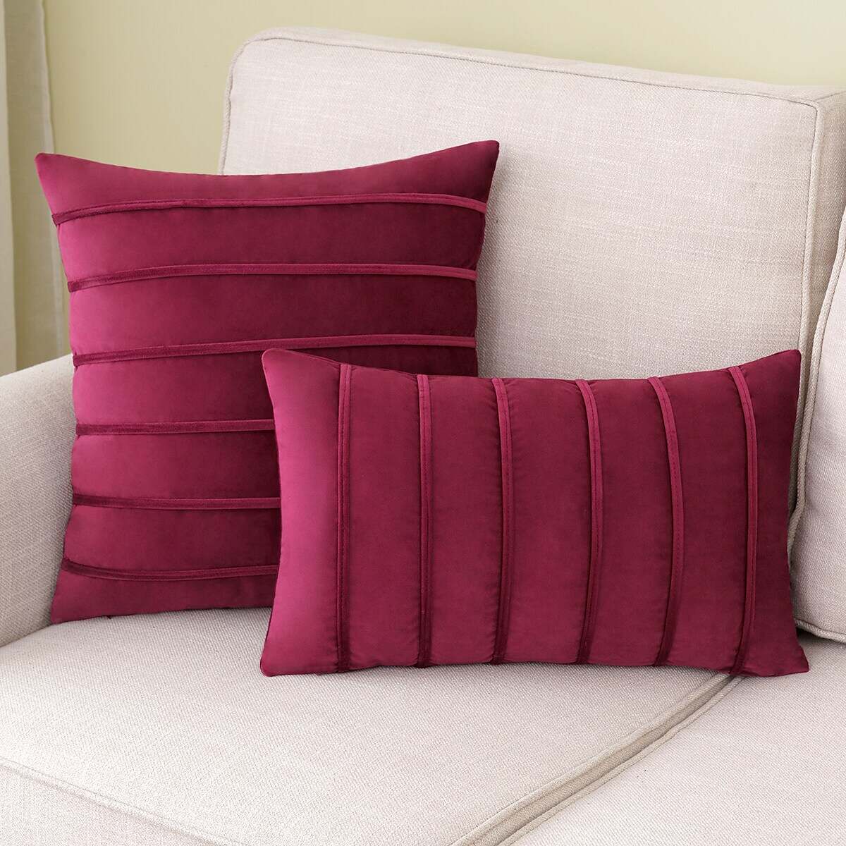 Solid Color Velvet Pillowcase Cushion Cover