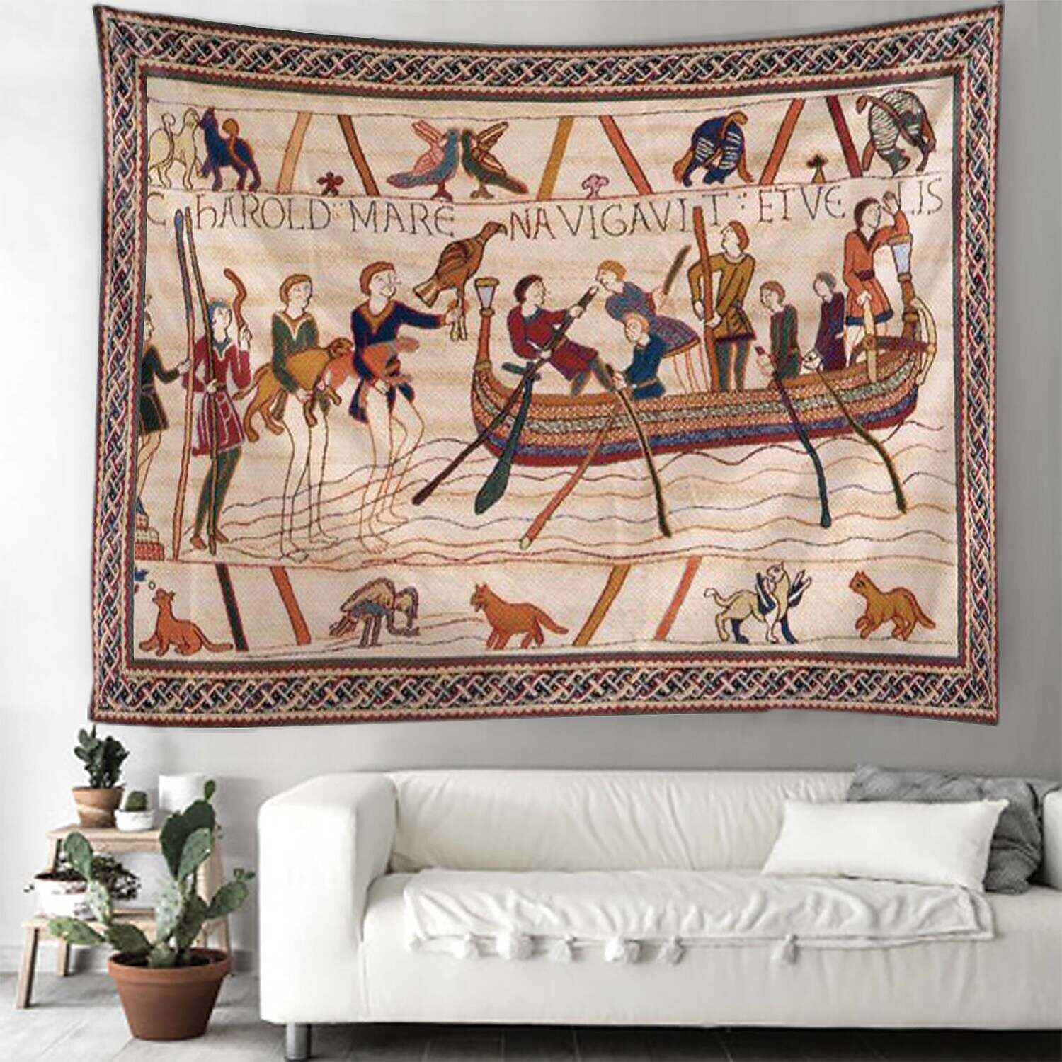 Bayeux Medieval Wall Tapestry Art Decor