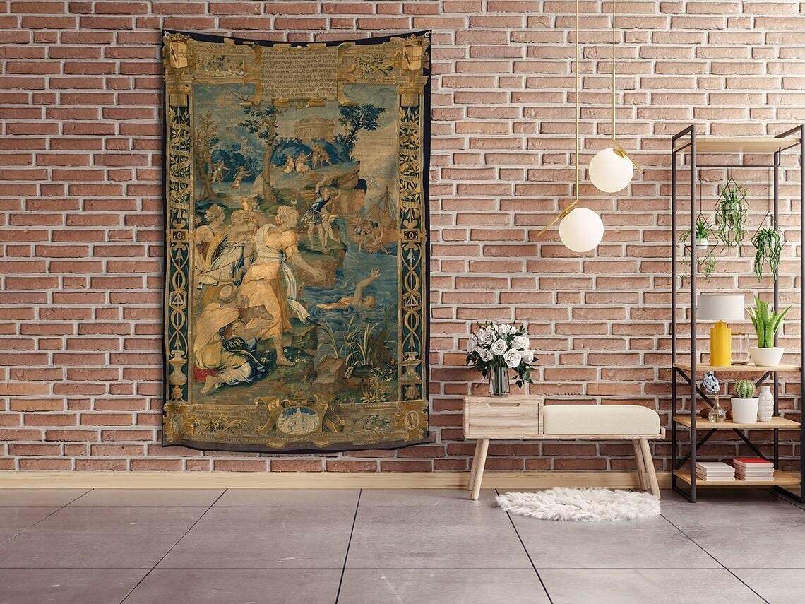 Medieval Painting Wall Tapestry Victoria Art Decor