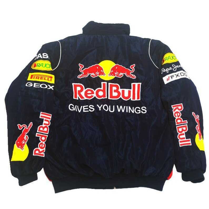 NASCAR Racer Racing Red Bull Jacket Vintage Bomber