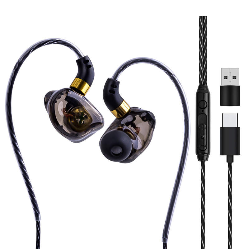 type c wired in ear headphones