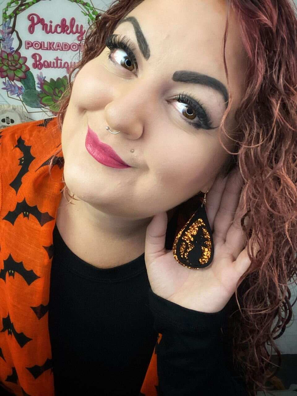 The Perfect Halloween Cat Earrings