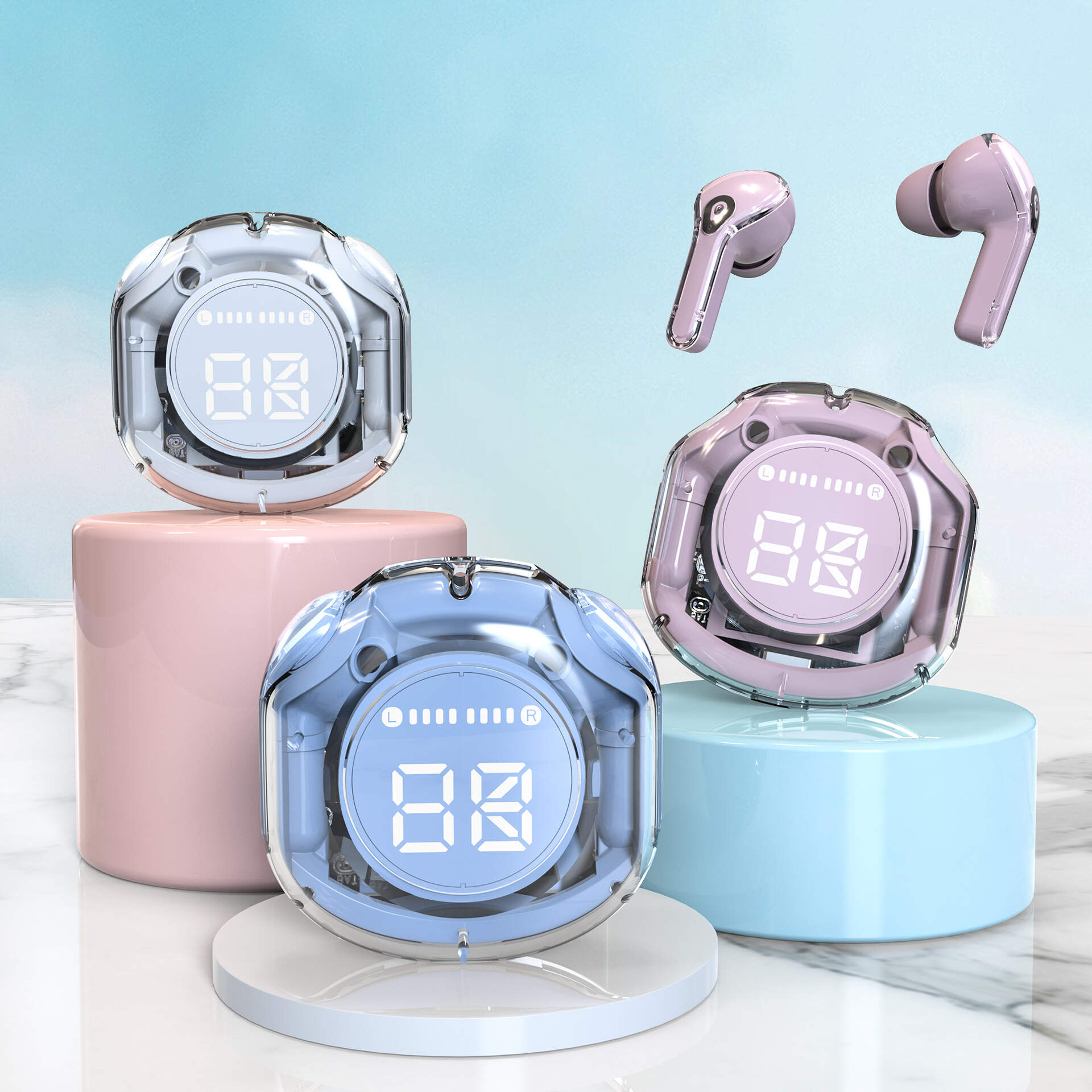 new 5 3 true wireless bluetooth earphones