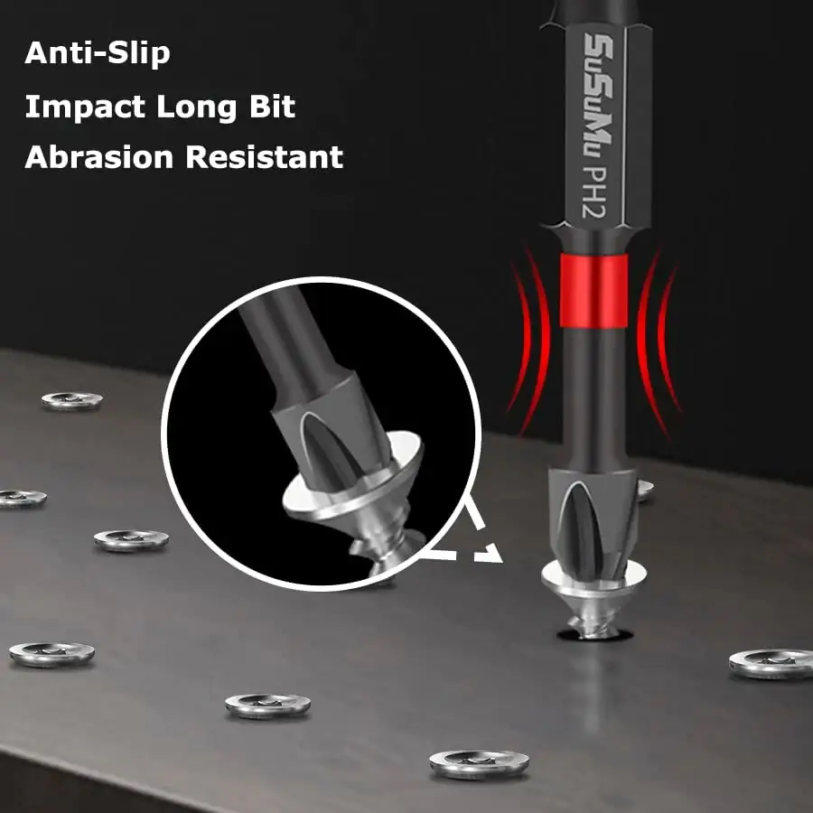 PH2 Magnetic Screwdriver Bit Set -Drilling work no longer be complicated!