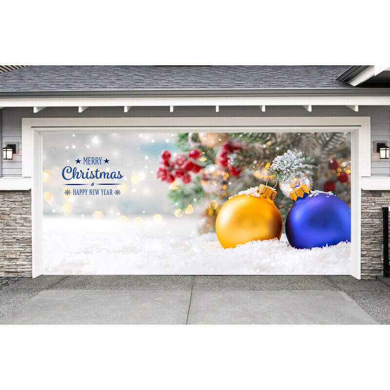 The balloon decoration garage door banner ornament