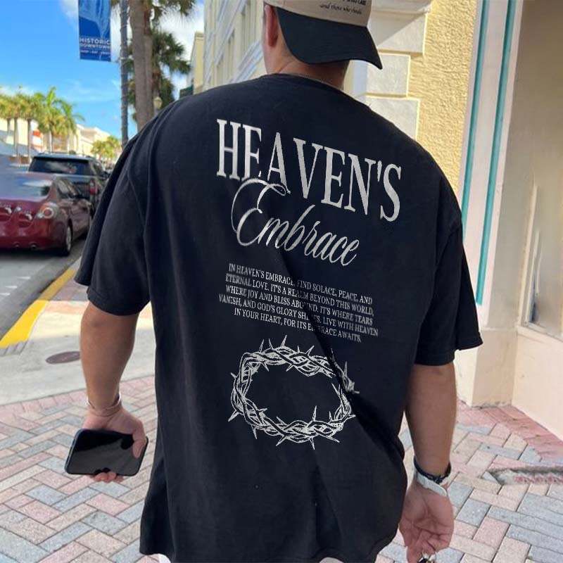 Heaven's Embrace Print Shoort Sleeve T-shirt