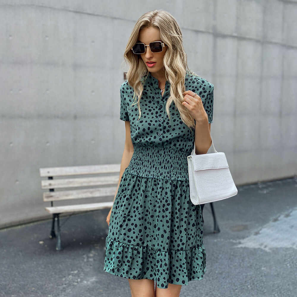 Nightclub Polka Dot Bag Hip Dress