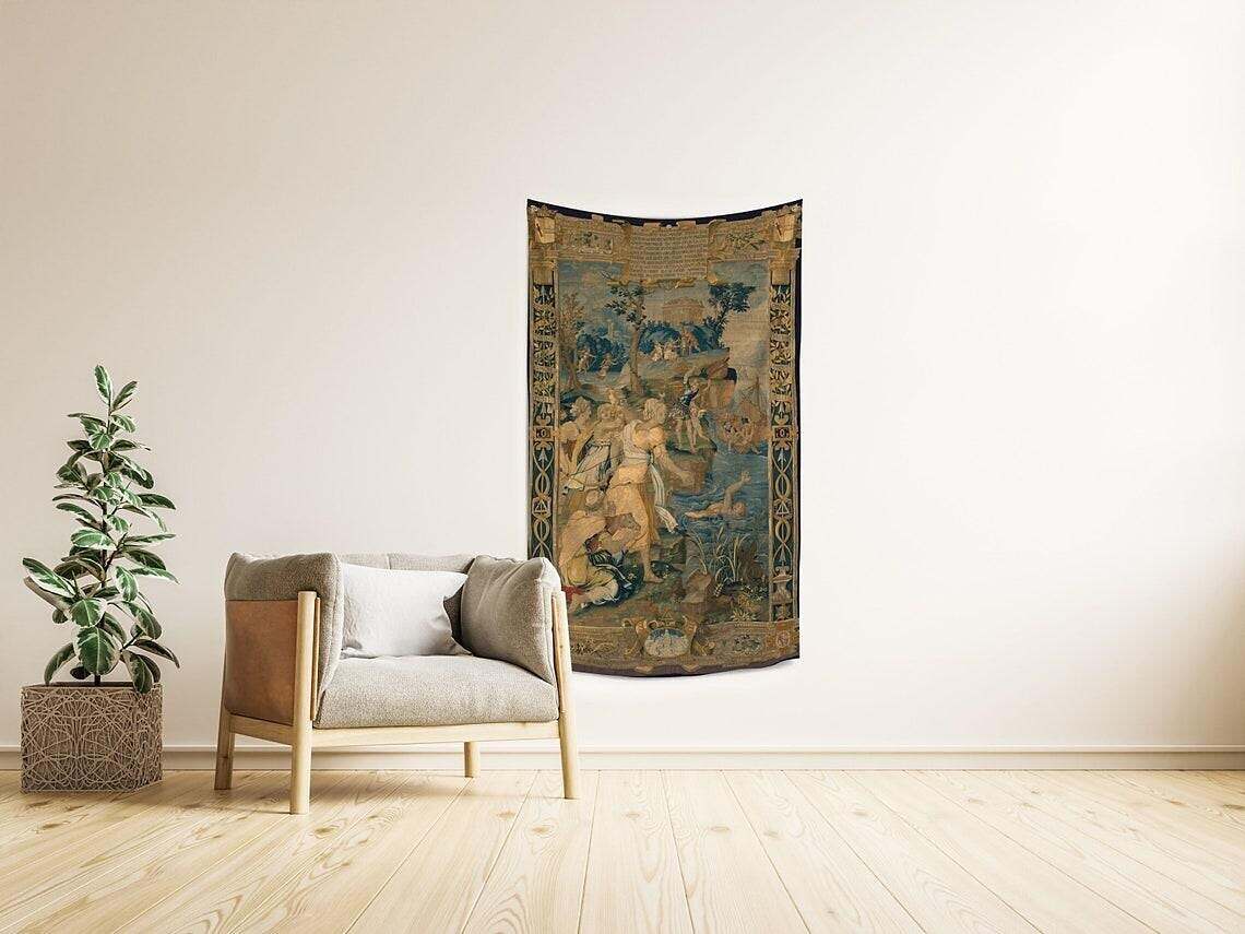 Medieval Painting Wall Tapestry Victoria Art Decor