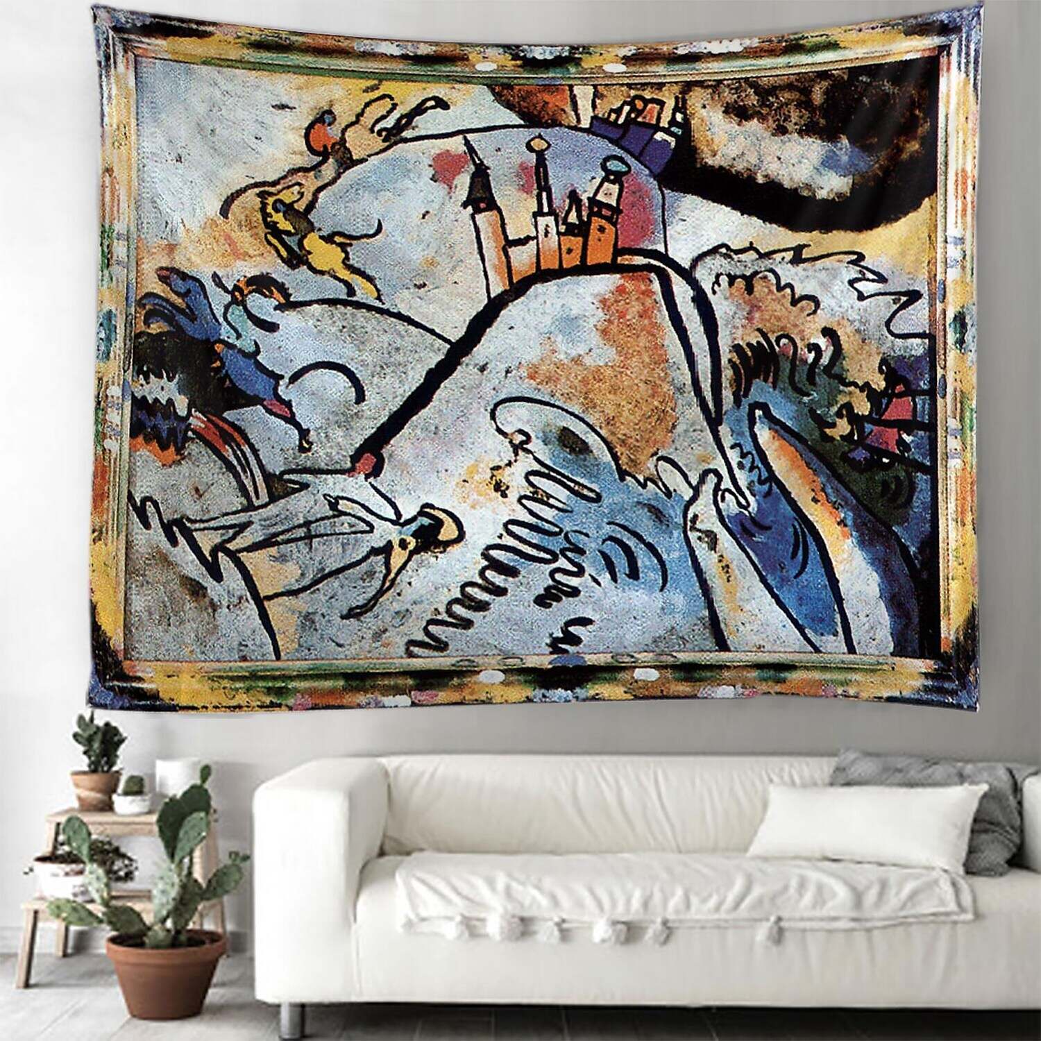 Wassily Kandinsky Famous Painting Wall Tapestry Art Decor