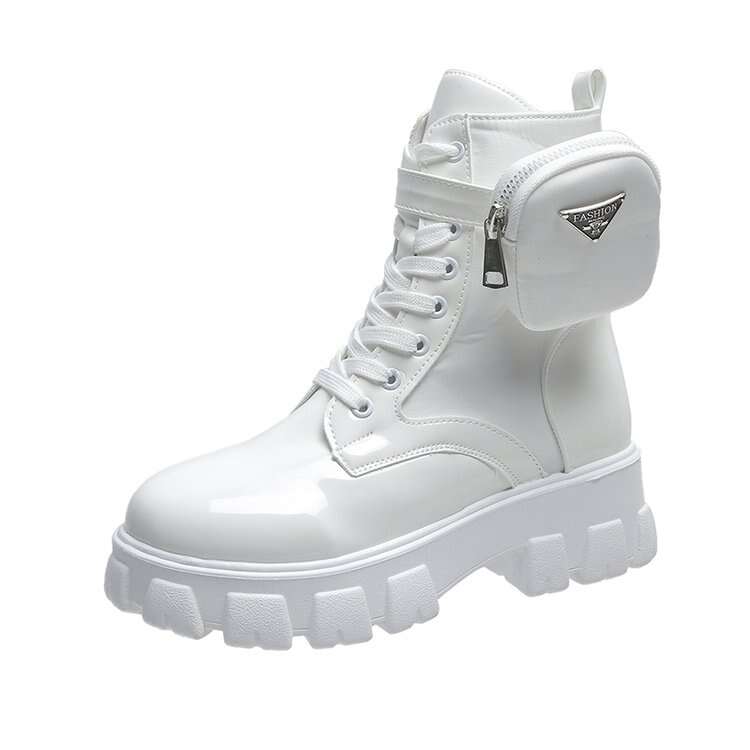 Women's Pocket Platform Martin Boots