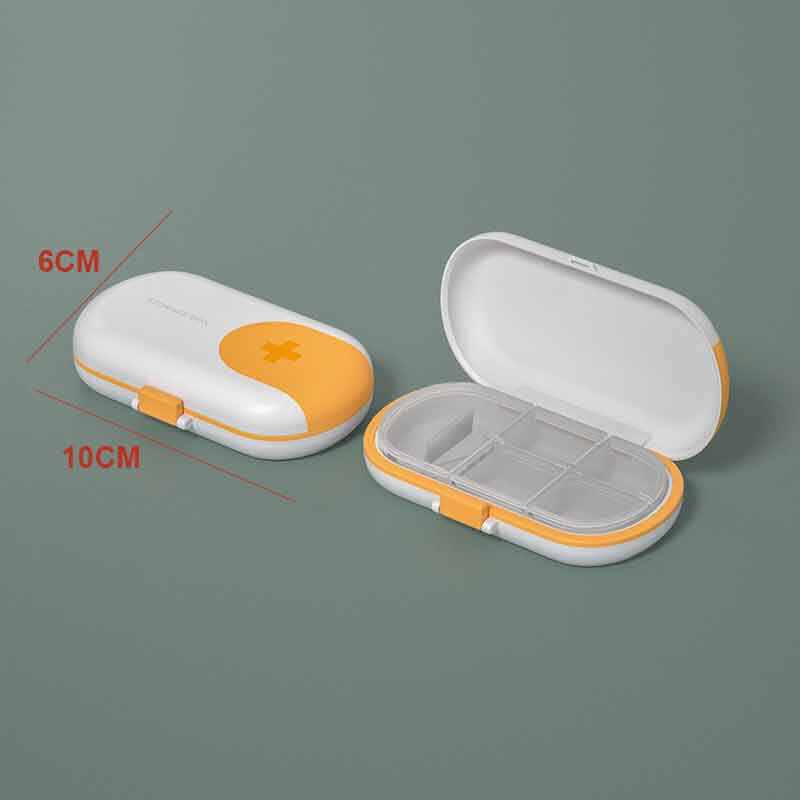 4 Compartments Portable Travel Pill Organizer