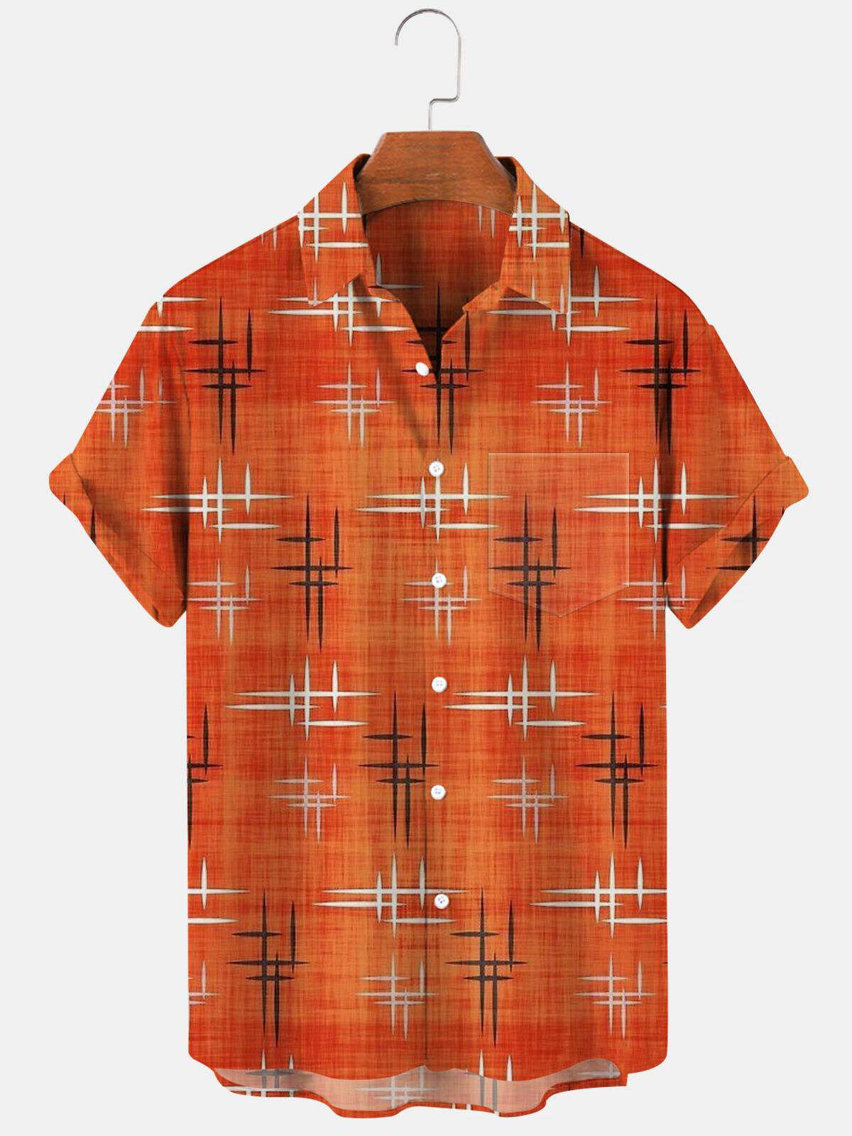 Geometry Men's Shirts With Pocket