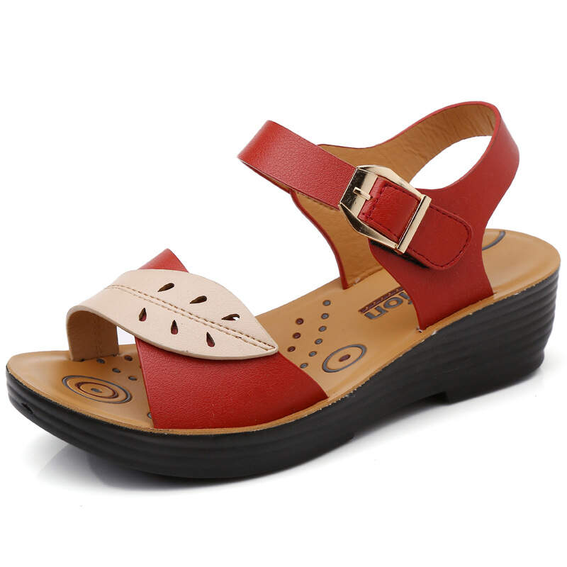 Leather Soft Bottom Comfortable Sandals