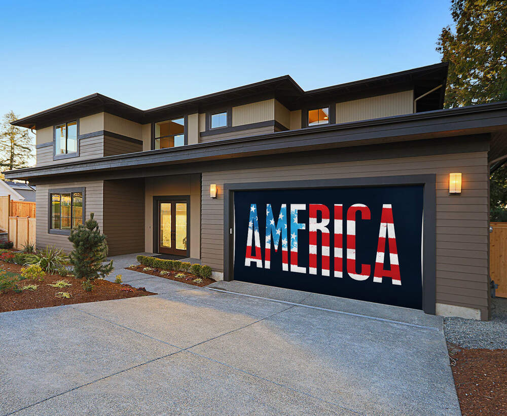 Patriotic Garage Door Mural