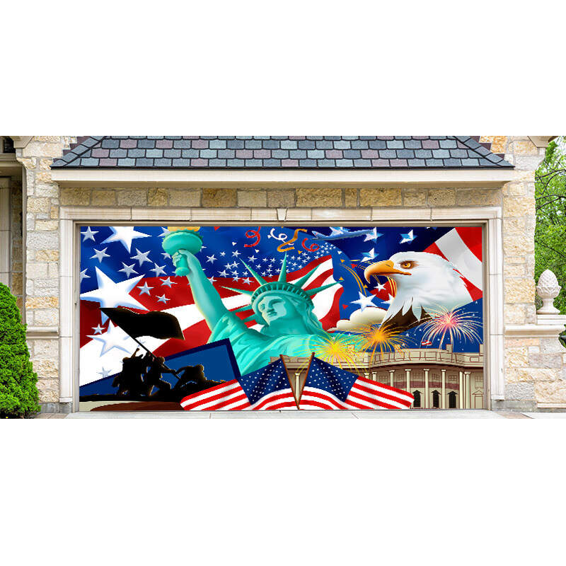 Patriotic Garage Door Mural