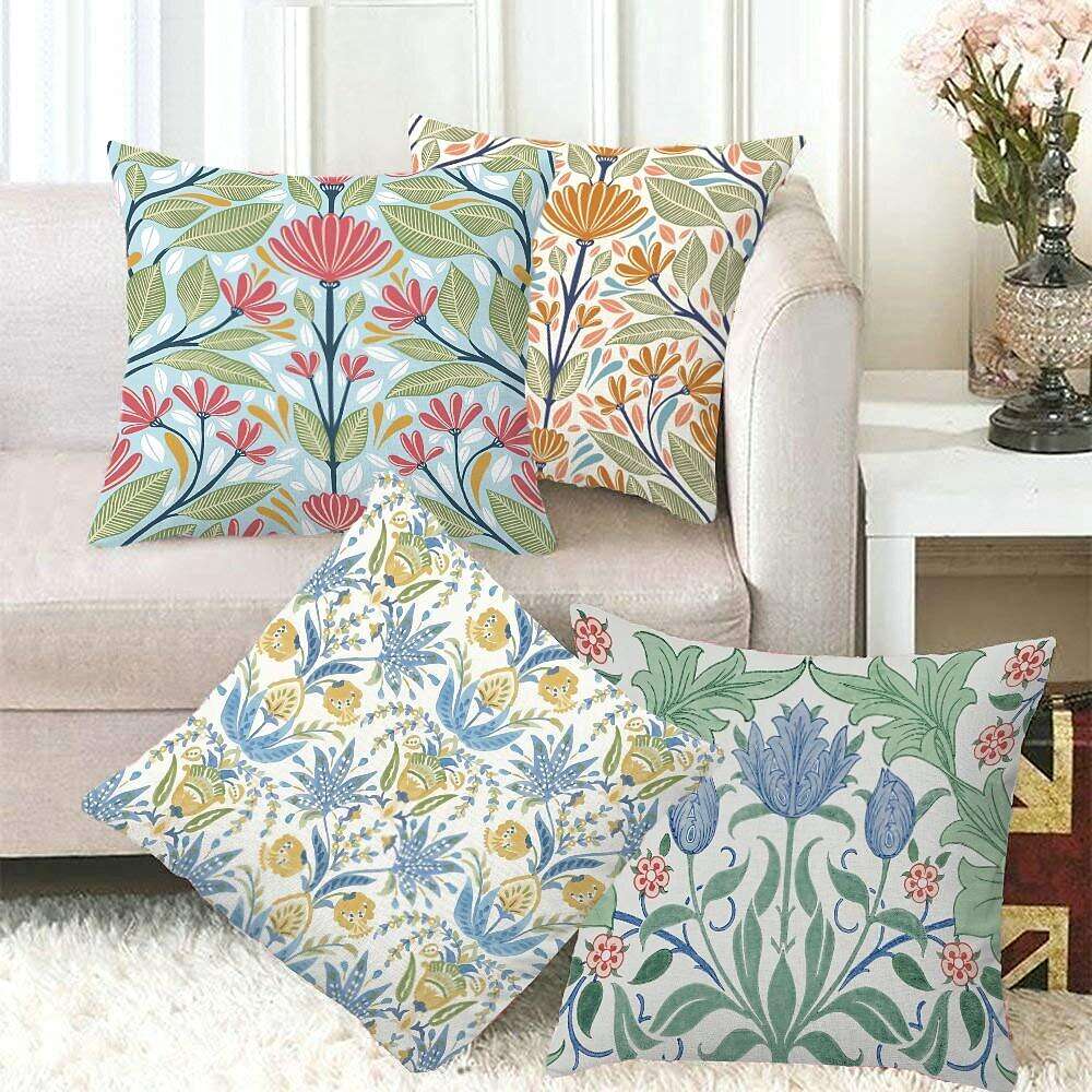 William Morris Double Side Pillow Cover 4PC