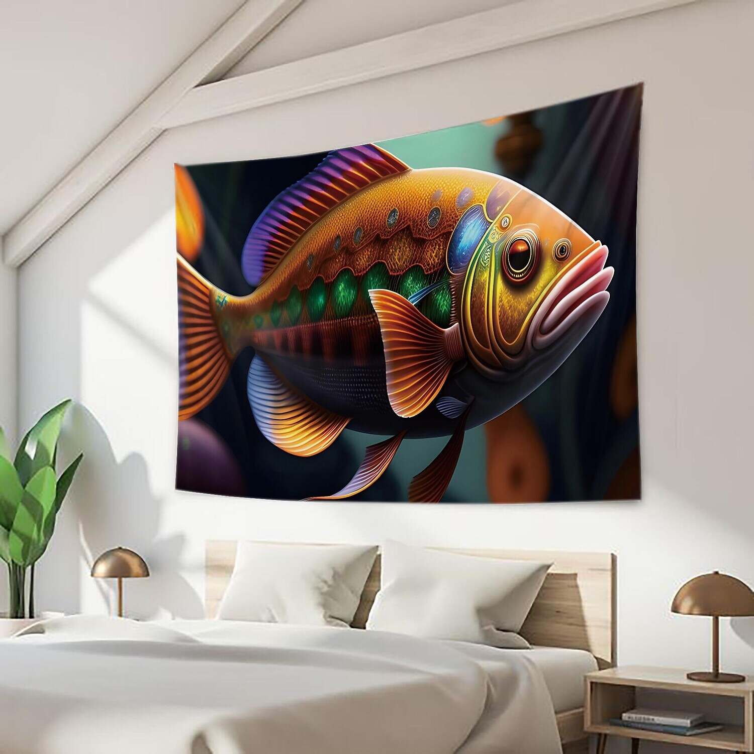 Ocean Fish Wall Tapestry Art Decor