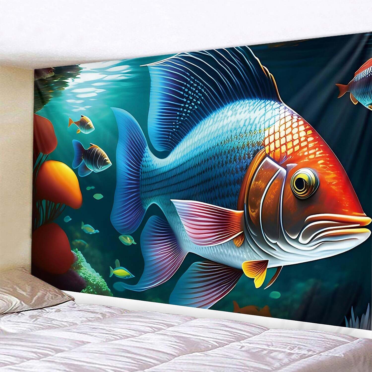 Ocean Fish Wall Tapestry Art Decor