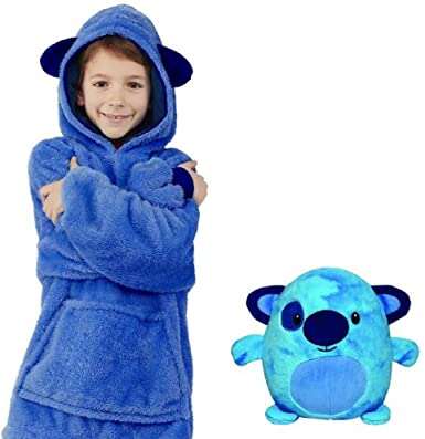 Ultra-Soft Animal Plush Toy & Hoodie