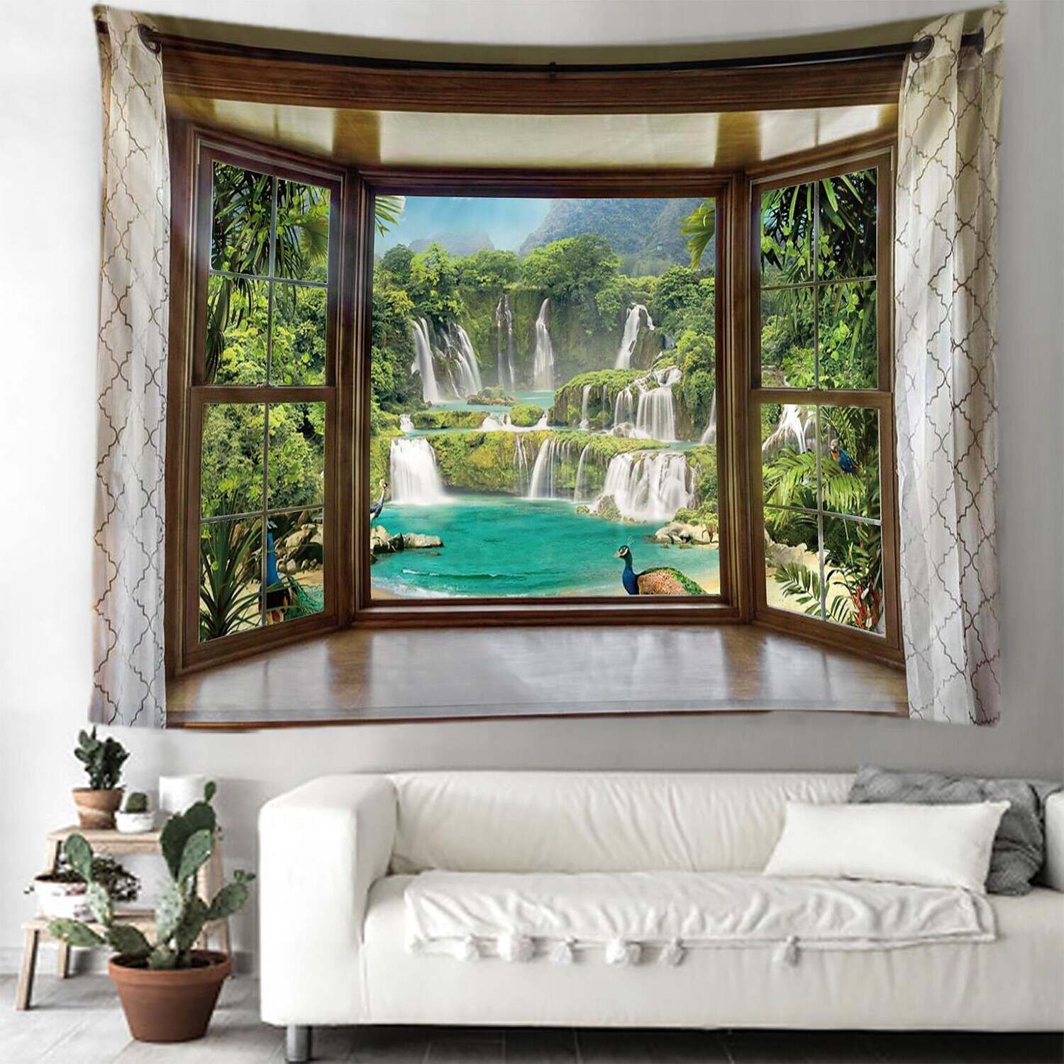 Landscape Large Wall Tapestry Window Art Decor