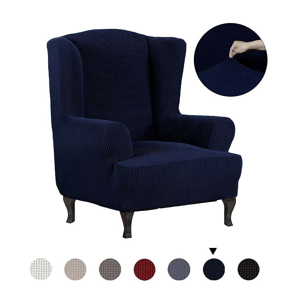 Stretch Wingback Chair Cover