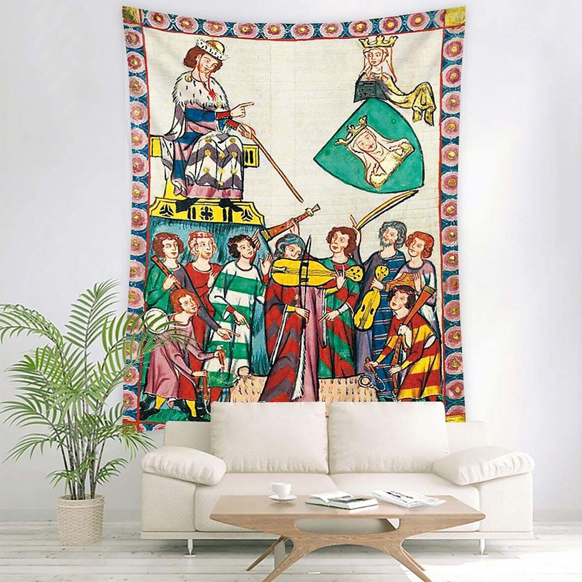 Medieval Large Wall Tapestry Art Decor