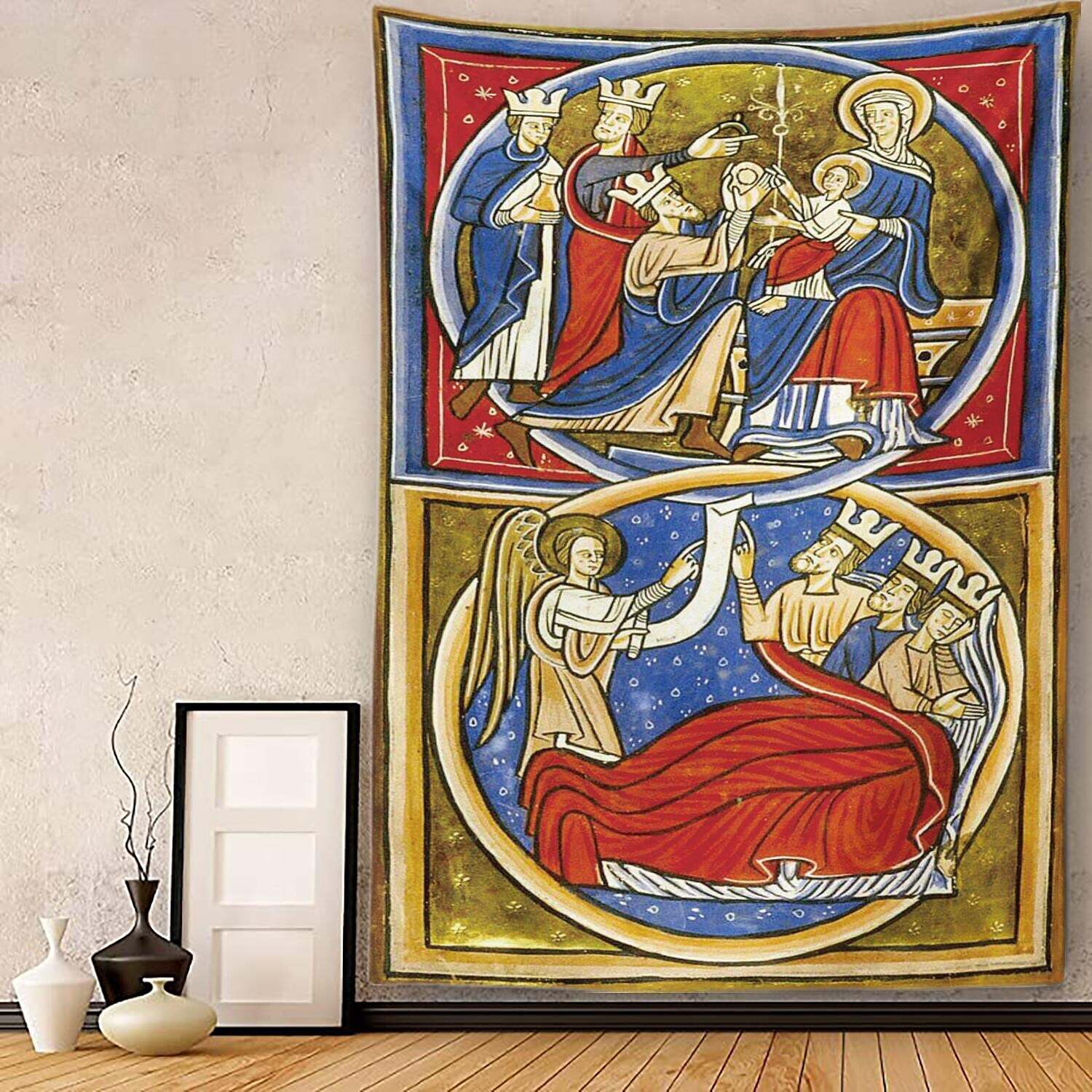 Medieval Painting Wall Tapestry Art Decor