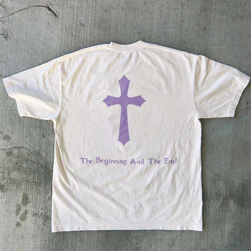 Jesus Saves Print Short Sleeve T-shirt