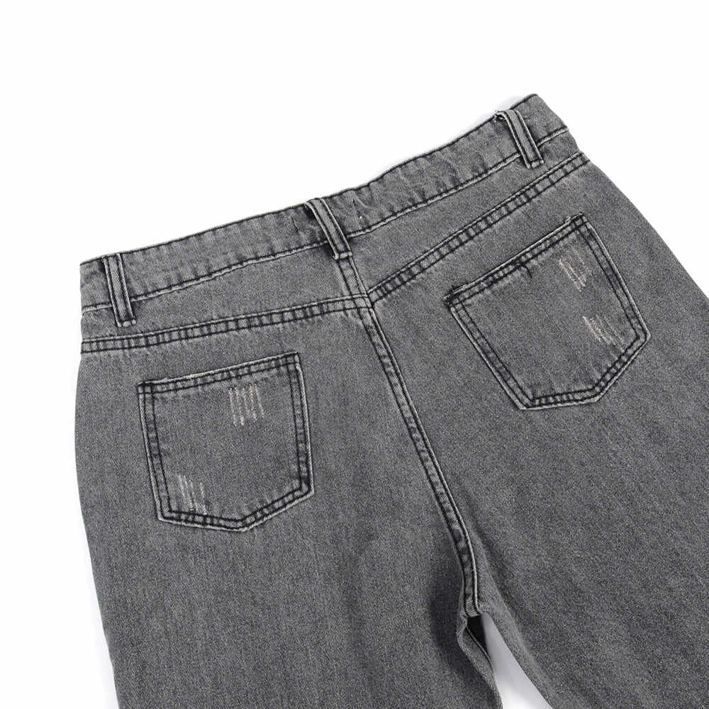 Straight-leg Mid-rise Jeans