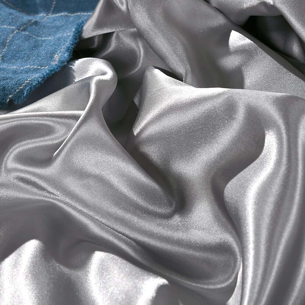 Silky Satin White Duvet Cover Set Quilt Bedding Sets Comforter Cover