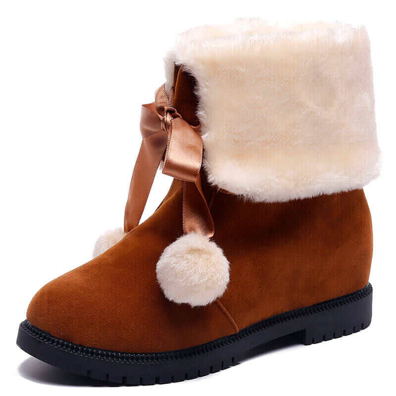 Women's 2021 Fashion Bow Snow Boots