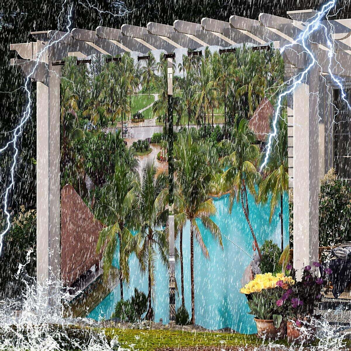 Waterproof Outdoor Curtain Privacy