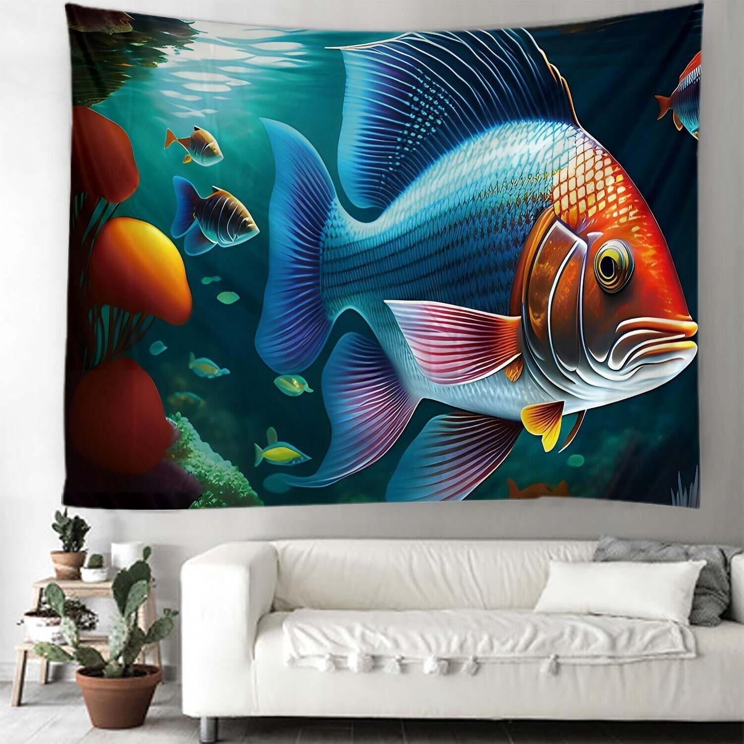 Ocean Fish Wall Tapestry Art Decor