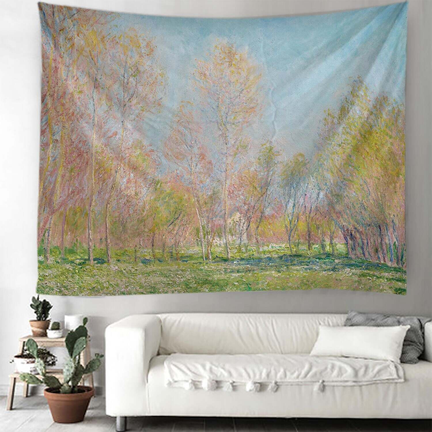 Oil Painting Forest Wall Tapestry Art Decor