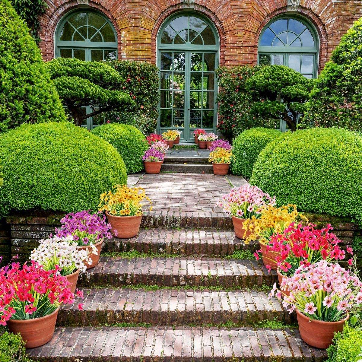 (ONLY $3.99 Mother's Day Sale)-Outdoor Artificial Flowers