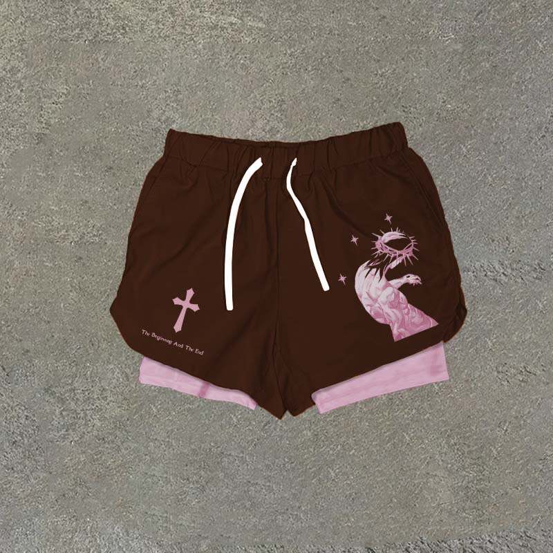 Jesus Is King Print Men's Christian Shorts