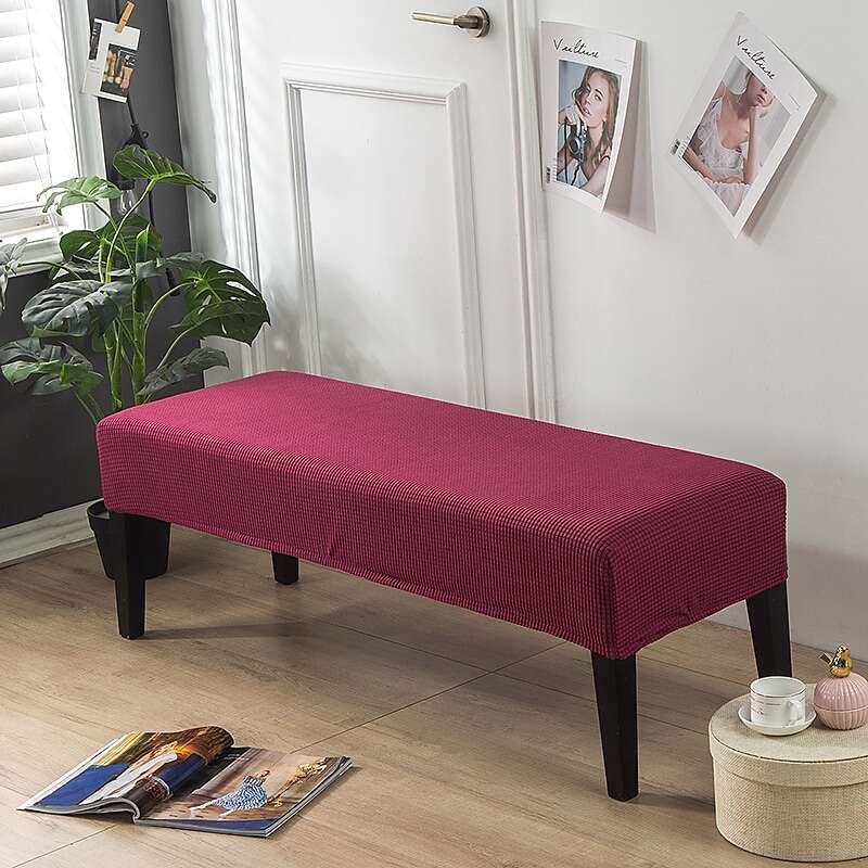 Dining Bench Cover Removable Bench Slipcover Spandex