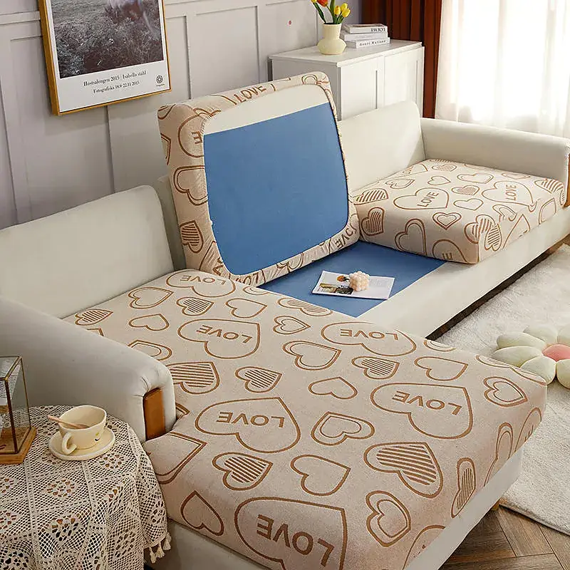 Thick Jacquard Cation Sofa Seat Cushion Cover Elastic Furniture