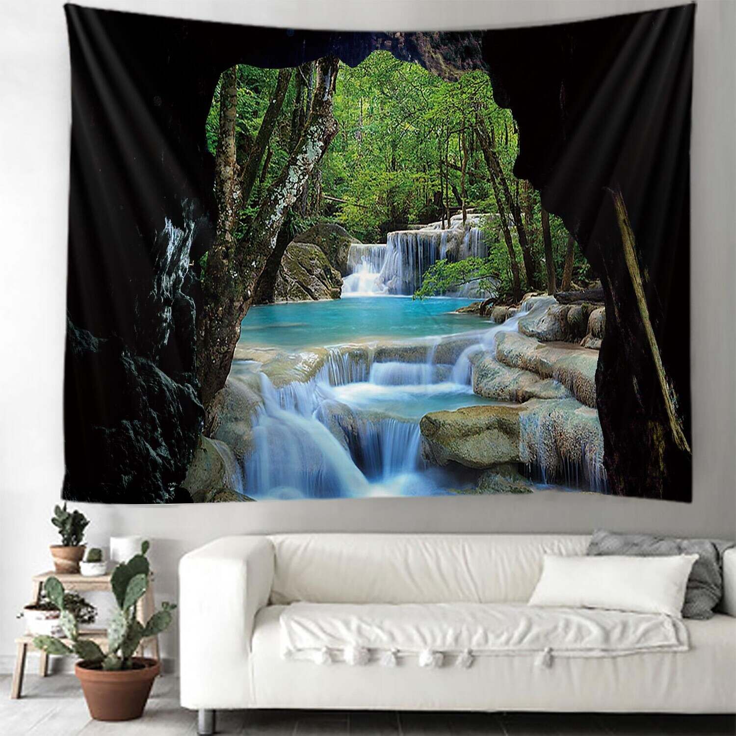 Natural Large Wall Tapestry Cave Art Decor