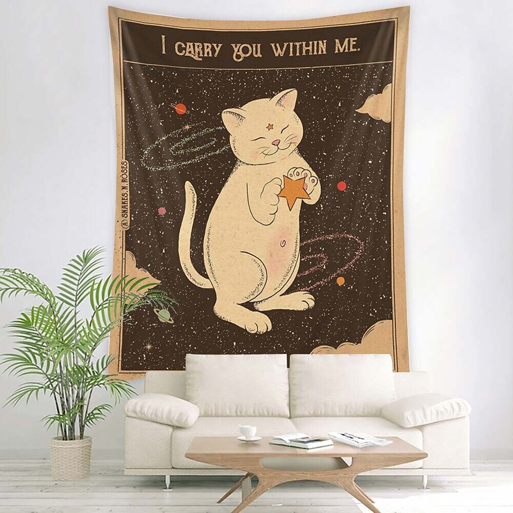 Comics Cute Wall Hanging Tapestry Tarot Trippy