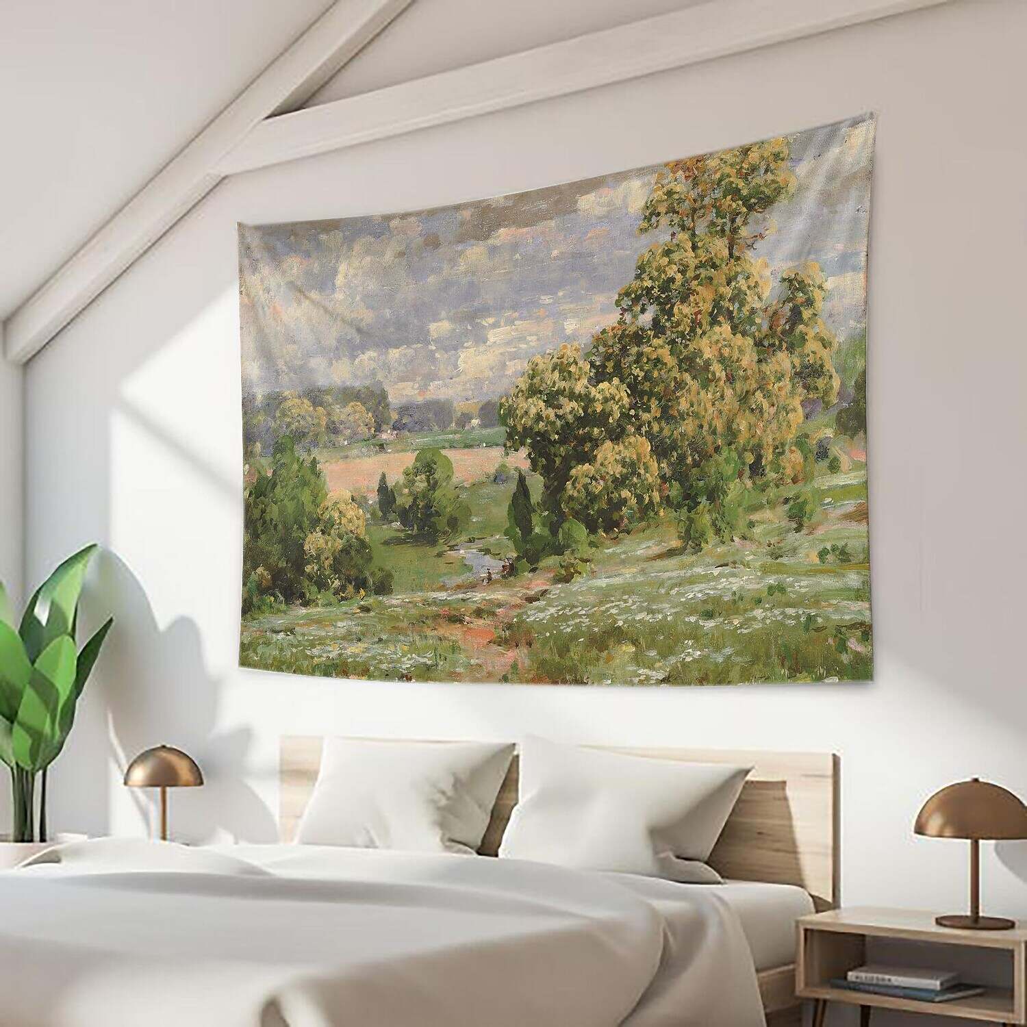 Oil Painting Forest Wall Tapestry Art Decor