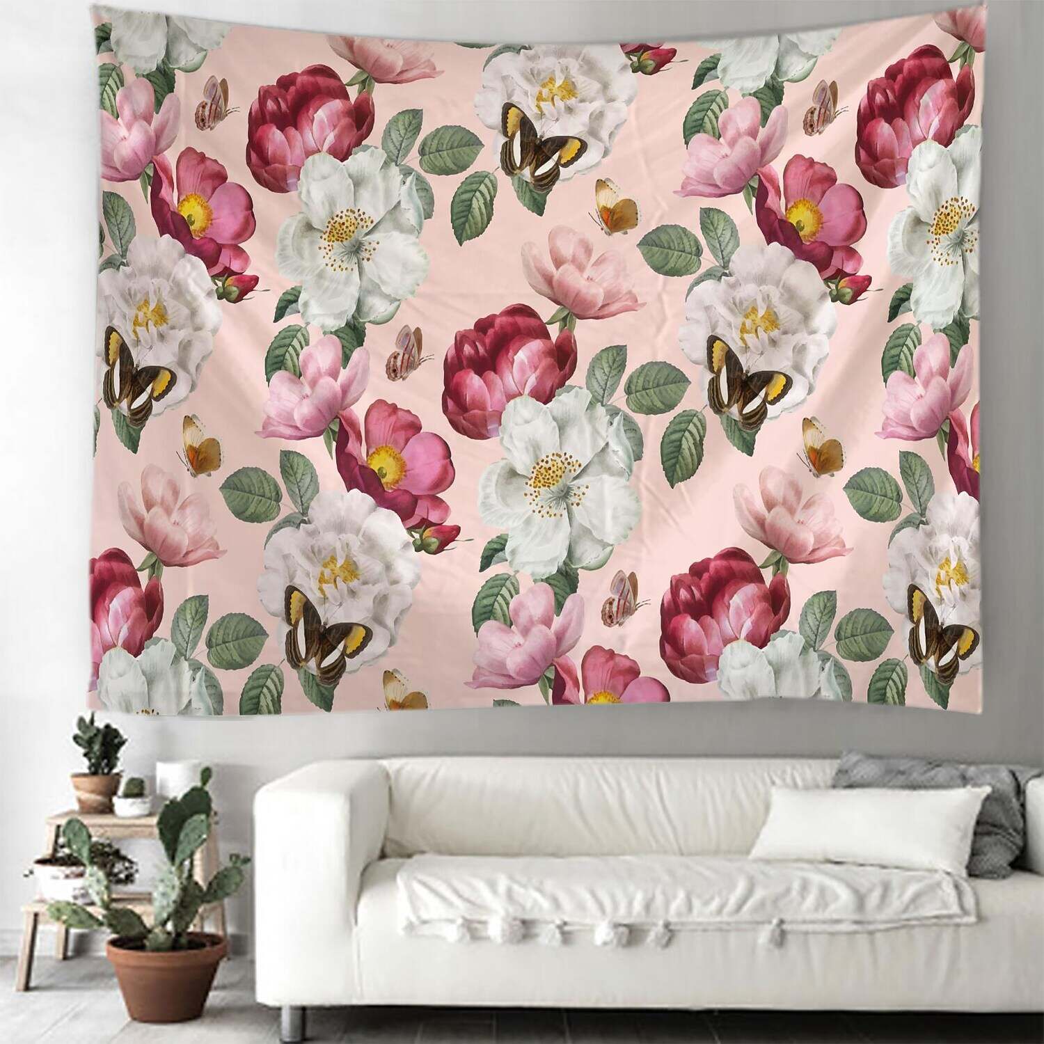 Floral Large Wall Tapestry Art Decor