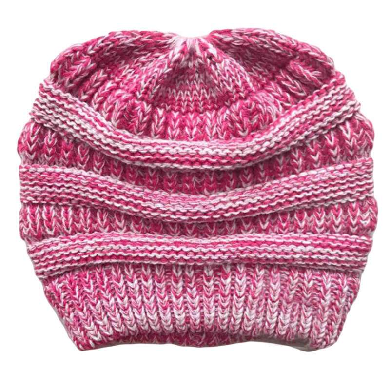 Soft Knit Ponytail Beanie